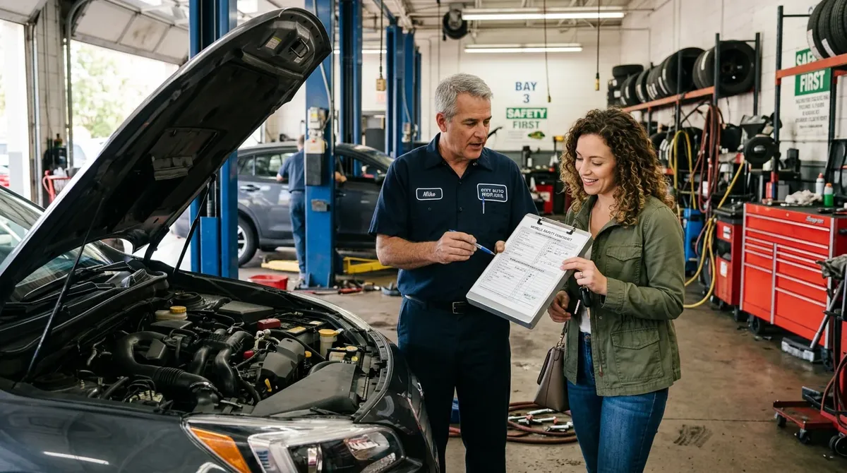 Wnętrze samochodu przy szkoleniu technicznym