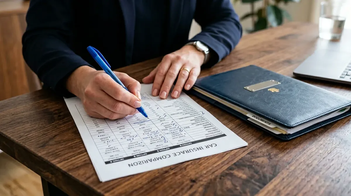 Porównanie dokumentów związanych z ubezpieczeniem pojazdu